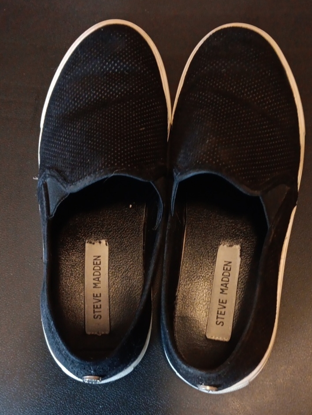 Steve Madden Slip On Sneakers Black Size 9
